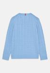 Джемпер Tommy Hilfiger CABLE SWEATER, Cloudy Blue/Light Blue - фото 2