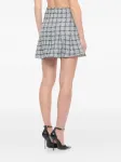 Мини-юбка в клетку Self-Portrait, синий - фото 4