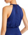 Плиссированное платье с бретелькой Renzo II A.L.C., синий - фото 6