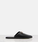 Кожаные мюли с подвеской horsebit Gucci, Black - фото 4