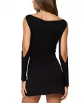 Мини-Платье Billy с вырезом-лодочкой Edikted, черный - фото 2