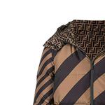 Куртка пуховая мужская тёмно-коричневая FENDI - фото 6