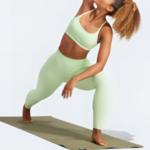 Спортивное бра Adidas All Me Light Support, светло-зеленый - фото 5