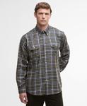 Рубашка Barbour Saldon Thermo-Weave Checked, оливковый - фото