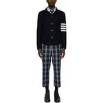 Полосатый Жакет на Пуговицах с Детализацией THOM BROWNE, Морской Синий - фото 5