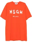 Платье-футболка мини MSGM, красный - фото