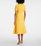 Коктейльное платье Eman crêpe Emilia Wickstead, Custard - фото 3