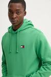 Хлопковая толстовка Tommy Jeans, зеленый - фото 4