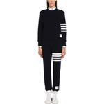 Толстовка с 4 полосами Thom Browne, синий - фото 5