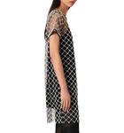 Мини-платье из вышитого тюля Maje, черный - фото 4