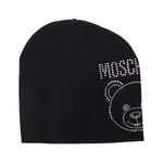 Шерстяная шапка Moschino, черный - фото