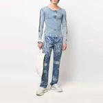 Футболка мужская синяя DIESEL - фото 3