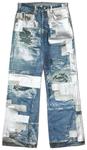 Джинсы Acne Studios Printed Tape Jeans, синий - фото