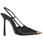 Жанна Сланцы на Каблуке SAINT LAURENT, Черный - фото 5