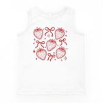 Топ Coquette strawberry chart The Juniper Shop, White - фото