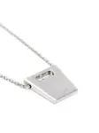 Колье с логотипом Rick Owens, серебяный - фото 2