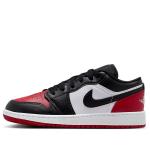 Кроссовки (GS) Air Jordan 1 Low 'Bred Toe 2.0', белый - фото