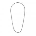 Ожерелье с монограммой Louis Vuitton, серебряный - фото