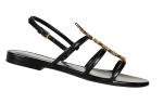 Шлепанцы женские Saint Laurent One-Strap, черный - фото 4