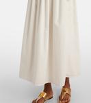 Платье макси из хлопка со сборками Faithfull, белый - фото 5