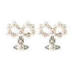 Vivienne Westwood Женские серьги с камнями white - фото 8