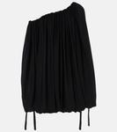 Мини-платье из шелка Nash Khaite, черный - фото