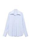 Блуза Mango Button-down blouse, Light Blue - фото 5
