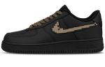 Nike Air Force 1 Coverage Low top Skateboard Shoes Unisex Black Brown - фото 3