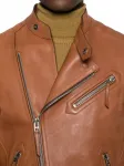 Кожаная куртка на молнии Tom Ford, коричневый - фото 5