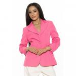 Женский пиджак ALEXIA ADMOR Tau с жатыми рукавами, черный - фото 4