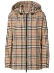 Куртка с капюшоном и вставками Vintage Check BURBERRY, нейтральный - фото