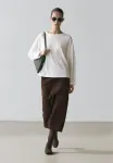 Простая футболка Massimo Dutti, Beige - фото 2