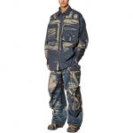 DIESEL S-Cadd рубашка с мятным принтом карго - фото 5