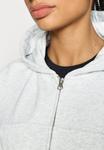 Толстовка ICANIWILL ESSENCE CROPPED HOODIE , Light Grey Melange/Mottled Light Grey - фото 6
