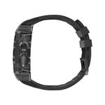HUALIMEI Часы Strap Huawei Compatibility FKM Fluoroelastomer Material, Black + black belt - фото 9