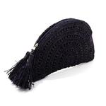 Голубой клатч Moon из рафии Adornia - фото 4