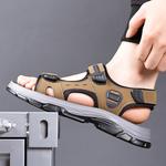 Пляжные сандалии мужские Bindu, хаки - фото 8