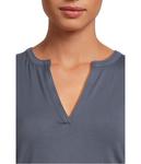 Пижама Natori Feathers Essentials Long, темно-синий - фото 4