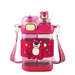 Elementary School Students' Portable Double Sided Drinking Straw Cup For Kindergarten And School Sports 620ml Disney, Mickey Mouse - фото 3