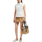 Moncler Утеплённая жилетка на молнии, White - фото 4