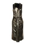 Платье миди Saint Laurent, золотой - фото