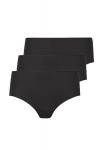 Трусы на талии, набор из 3 шт., секрет Nina von C., черный - фото