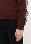 Толстовка ONLY Tall ONLSCARLET FLOUNCE , Decadent Chocolate/Bordeaux - фото 6