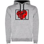 Худи Kruskis I Love Downhill Two-Colour, серый - фото