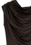 Платье NA-KD SOFT LINE DRAPED, Dark Brown/Brown - фото 8