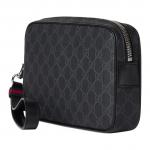 GUCCI Клатч GG Supreme Canvas мужской черный - фото 2
