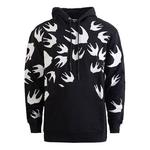 Свитер Alexander McQueen Contrasting Colors Pattern Loose Hoodie 'Black' - фото