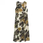 Платье Tom Tailor Linen, бежевый - фото