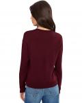 Женский худи Splendid Supersoft Trim Pullover, Rosewood - фото 4