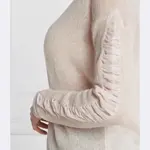 Шерстяной свитер обычного кроя Pinko, бежевый - фото 4